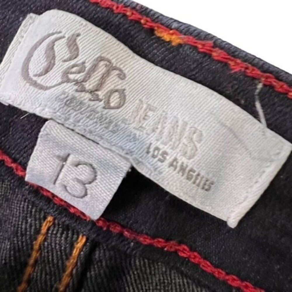 CELLO Women's Stretch Jeggings Skinny Jeans Size 13 Dark Wash Mid Rise Casual‎ - Picture 3 of 13